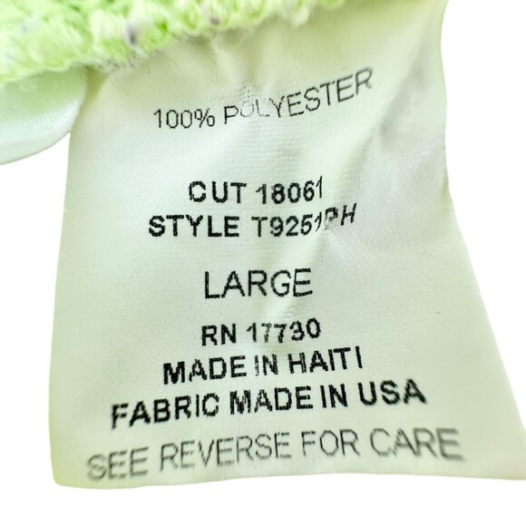 Prospirit Athletic Track Pants Womens Large Lime Green Polyester Elastic Waist - Picture 8 of 10